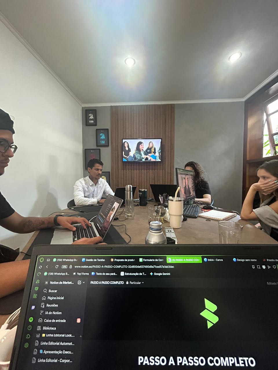 Reunião de estratégia da equipe Beam